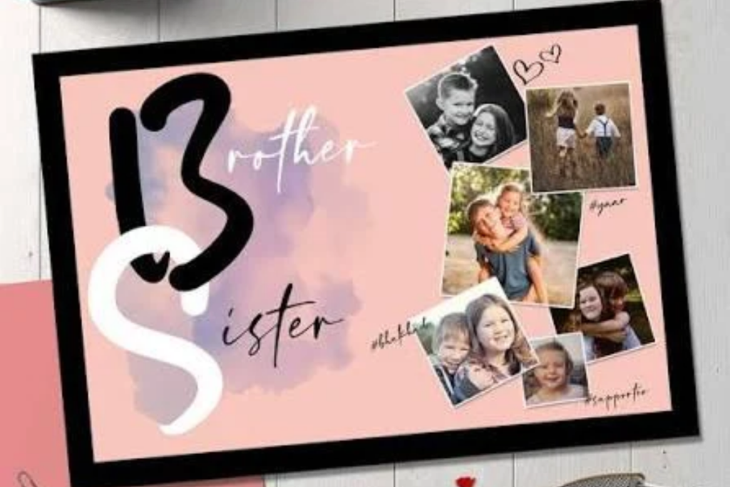 Brother Sister Photo frame for Bhai dooj