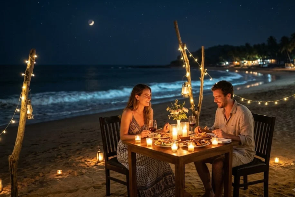 candlelight dinner in goa